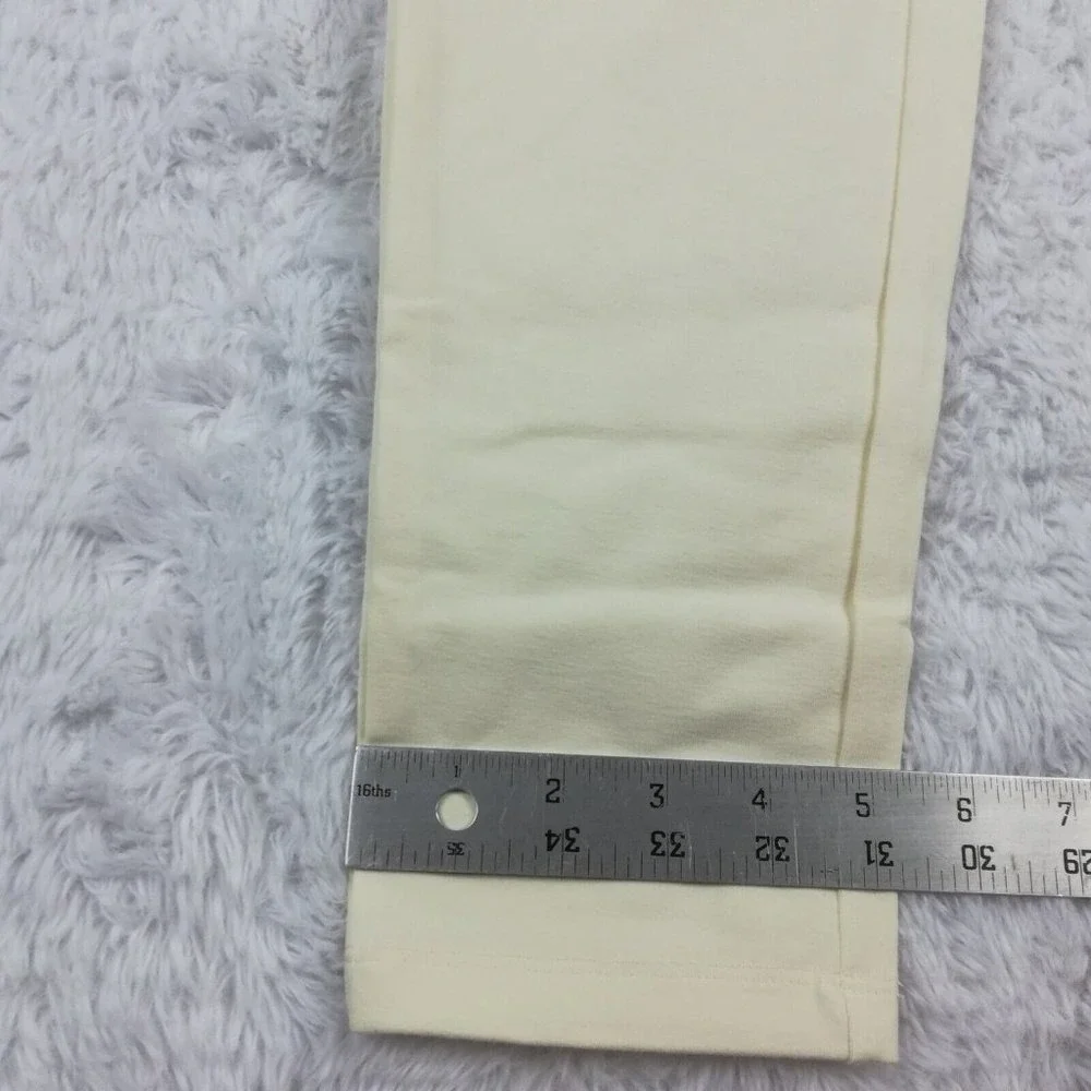 Women With Control Womens Pants Leggings Ivory Tummy Control Petite SP New